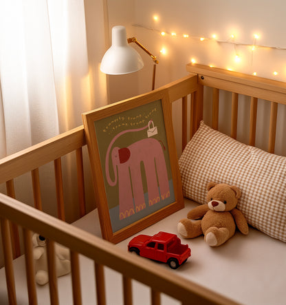 Nellie The Elephant | Nursery Print | UNFRAMED