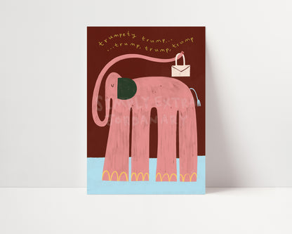 Nellie The Elephant | Nursery Print | UNFRAMED