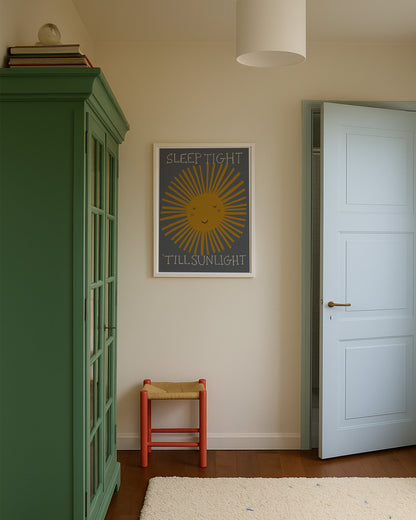 Sleep Tight 'Till Sunlight | Nursery Print | UNFRAMED