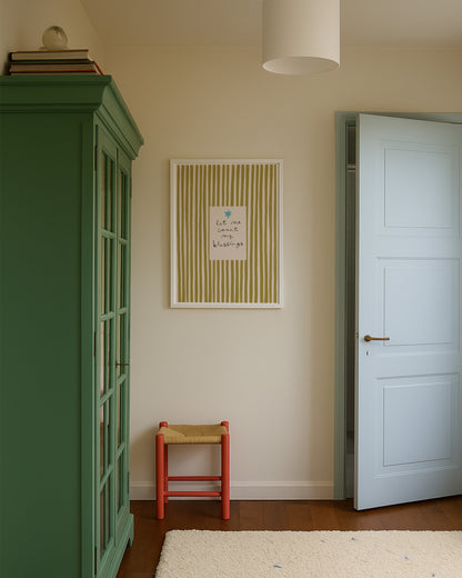 Let Me Count My Blessings | Striped Print | UNFRAMED
