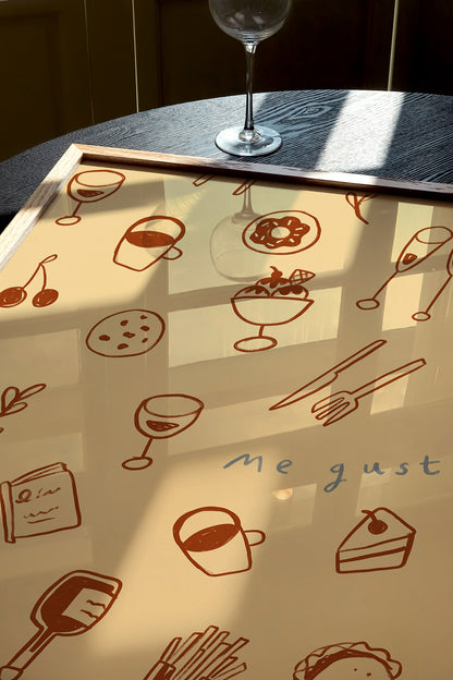Me Gusta | Foodie Poster | UNFRAMED
