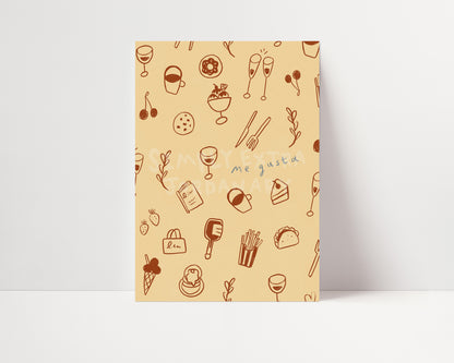 Me Gusta | Foodie Poster | UNFRAMED