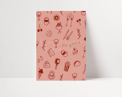 Me Gusta | Foodie Poster | UNFRAMED