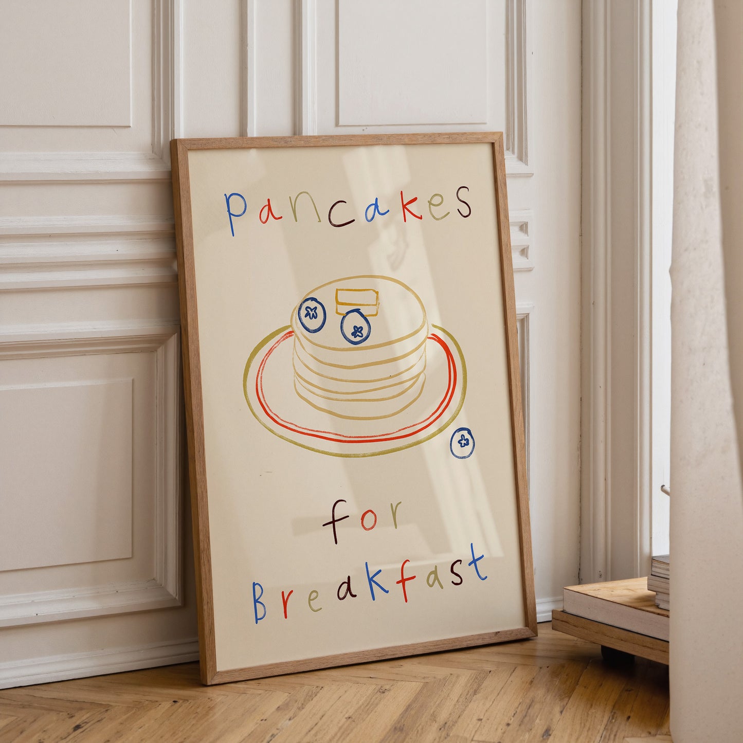 Pancakes For Breakfast | Breakfast Print | UNFRAMED