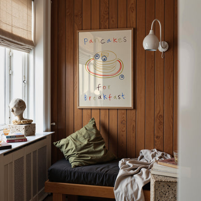 Pancakes For Breakfast | Breakfast Print | UNFRAMED