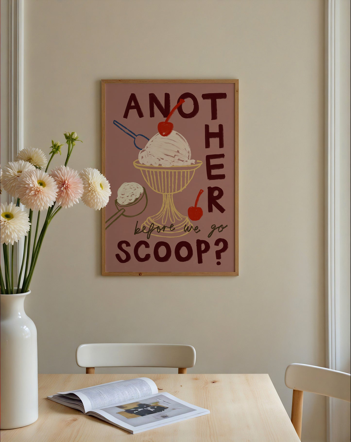 Another Scoop? | Ice Cream Print | UNFRAMED
