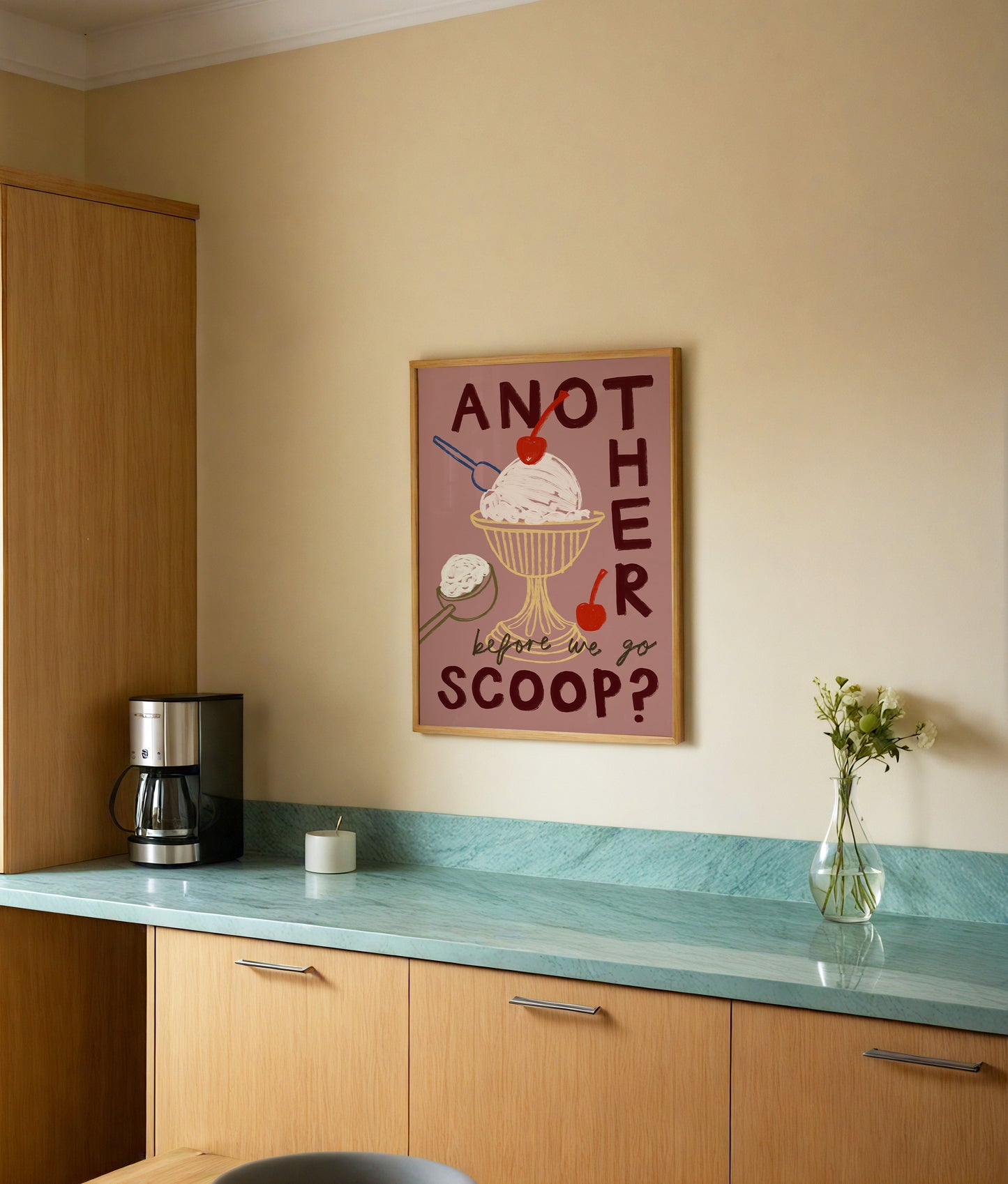 Another Scoop? | Ice Cream Print | UNFRAMED