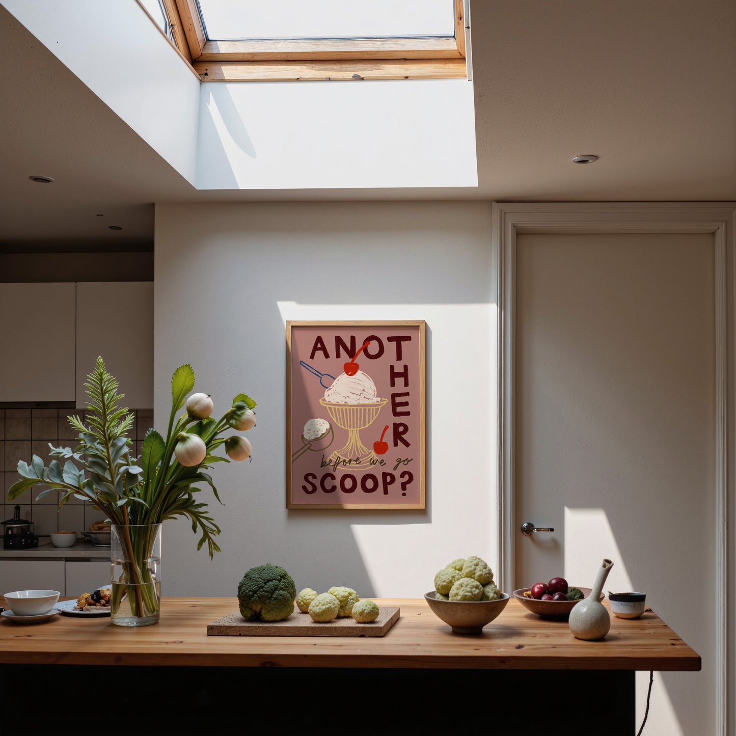 Another Scoop? | Ice Cream Print | UNFRAMED