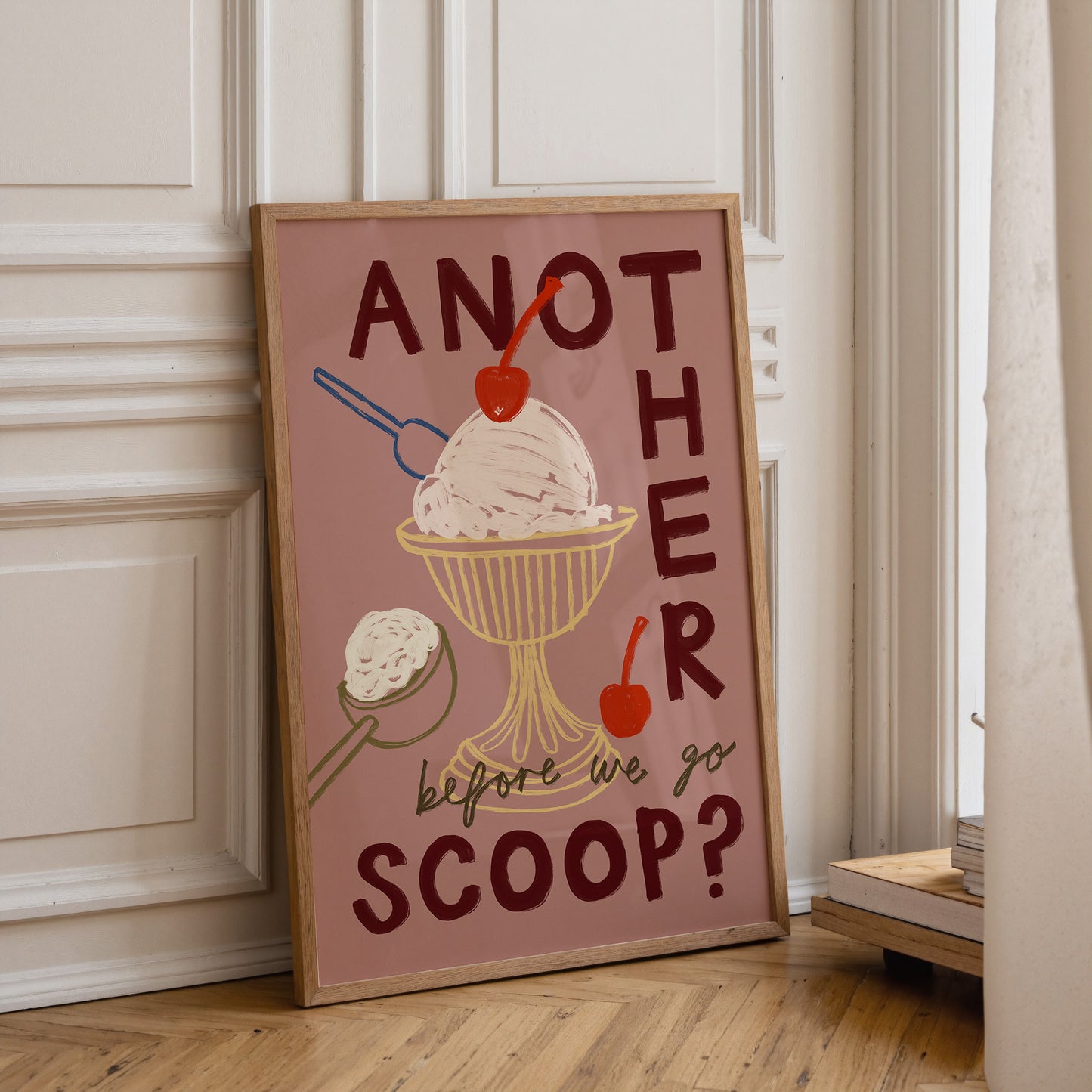 Another Scoop? | Ice Cream Print | UNFRAMED