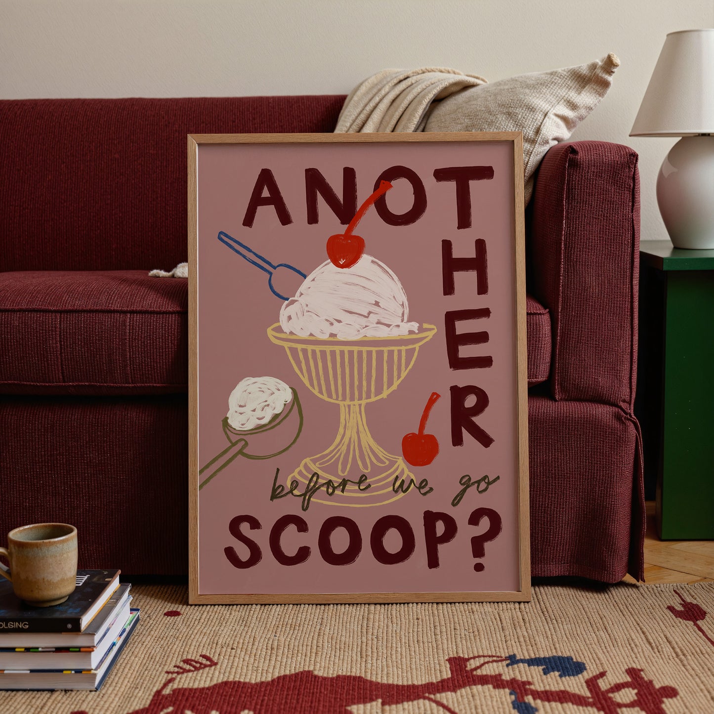 Another Scoop? | Ice Cream Print | UNFRAMED