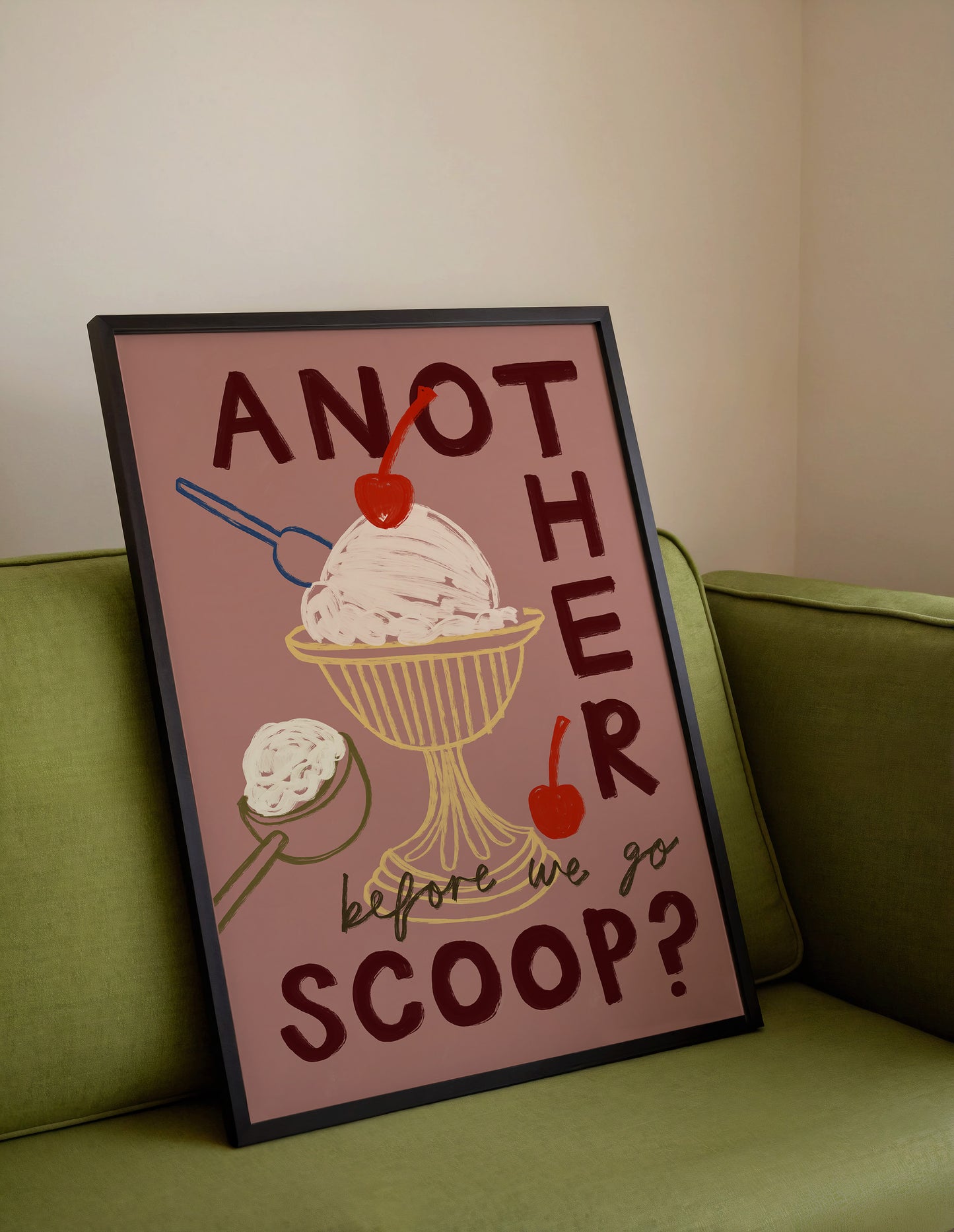 Another Scoop? | Ice Cream Print | UNFRAMED