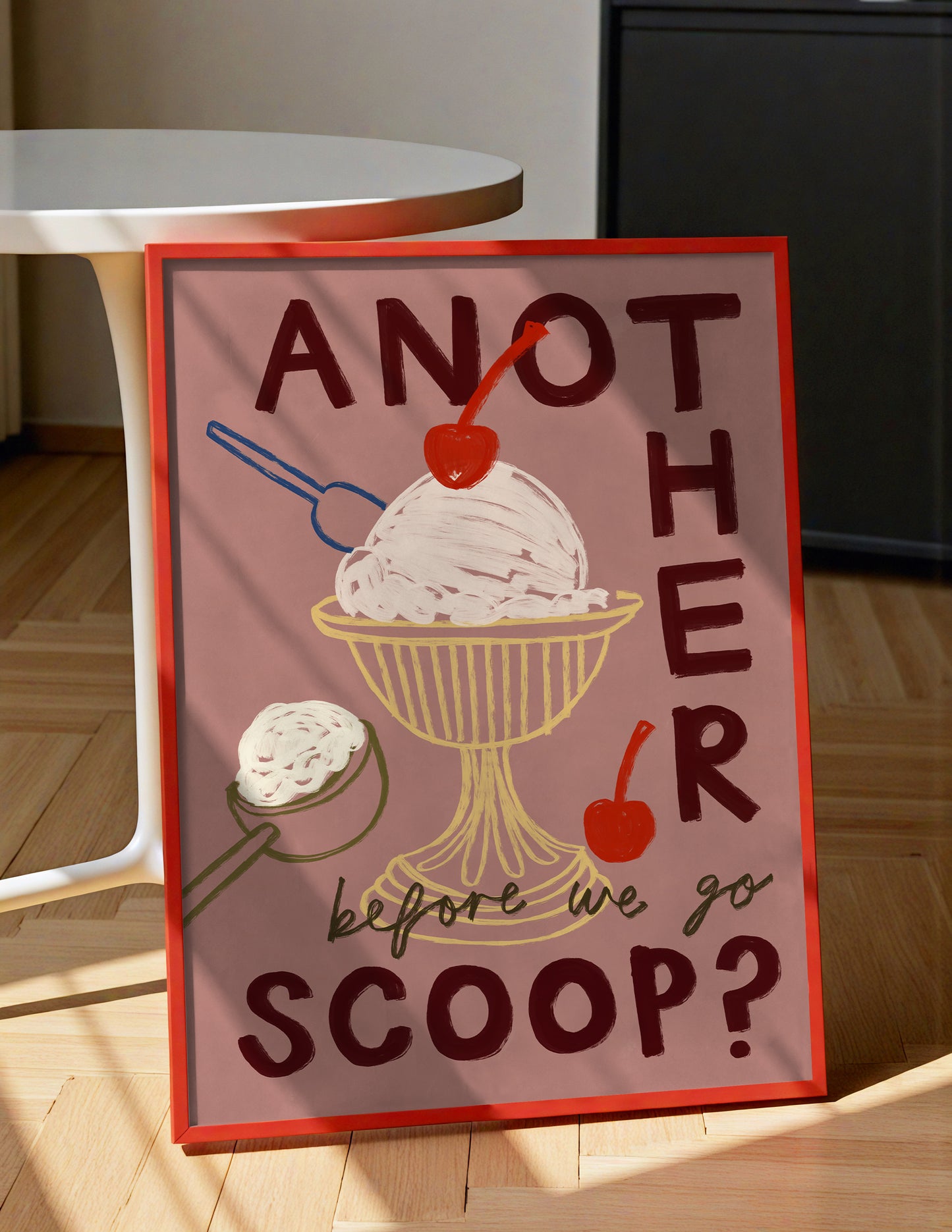 Another Scoop? | Ice Cream Print | UNFRAMED