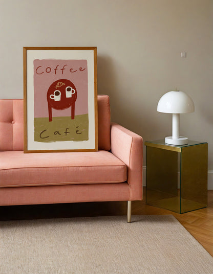 Coffee Cafe | Coffee Table Print | UNFRAMED