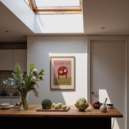 Coffee Cafe | Coffee Table Print | UNFRAMED