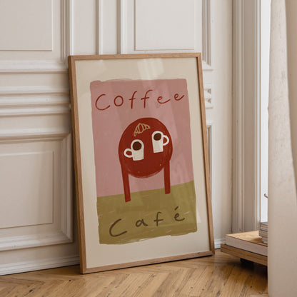 Coffee Cafe | Coffee Table Print | UNFRAMED