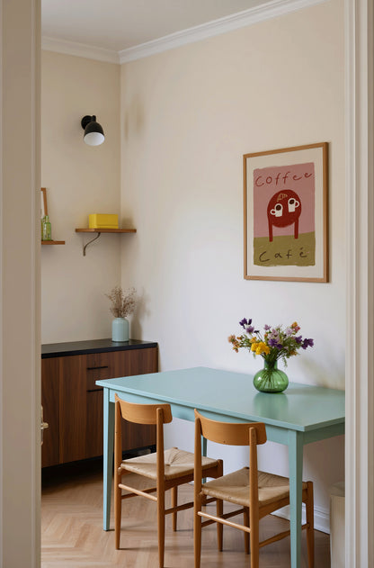 Coffee Cafe | Coffee Table Print | UNFRAMED