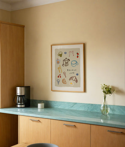 Brunch Club | Kitchen Print | UNFRAMED