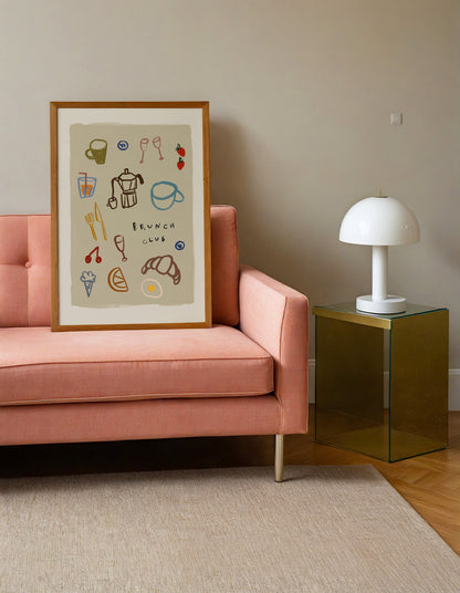 Brunch Club | Kitchen Print | UNFRAMED