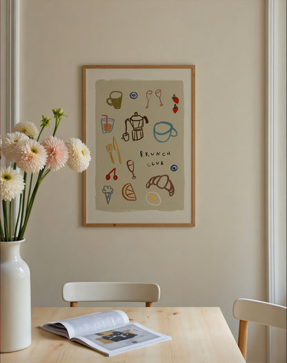 Brunch Club | Kitchen Print | UNFRAMED