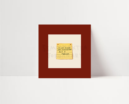 I Forgot | UNFRAMED