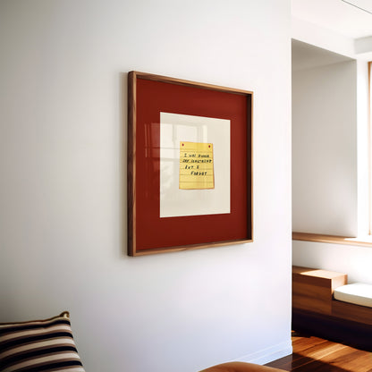 I Forgot | UNFRAMED