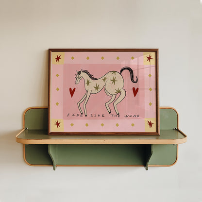 Ride Like The Wind | Horse Print | UNFRAMED