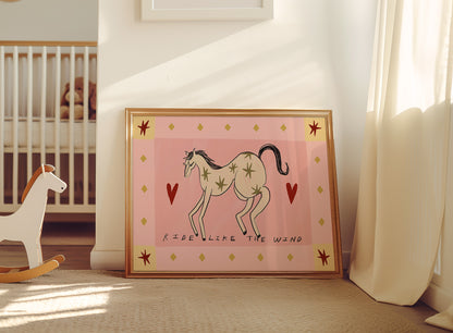 Ride Like The Wind | Horse Print | UNFRAMED