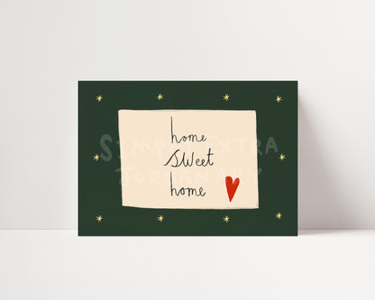 Home Sweet Home | Handwritten Print | UNFRAMED