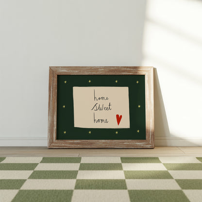 Home Sweet Home | Handwritten Print | UNFRAMED