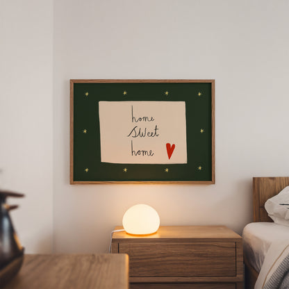 Home Sweet Home | Handwritten Print | UNFRAMED