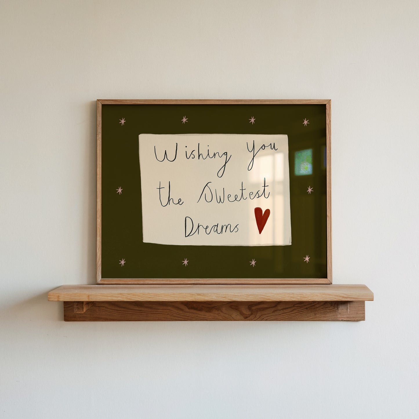 Wishing You The Sweetest Dreams | Handwritten Print | UNFRAMED