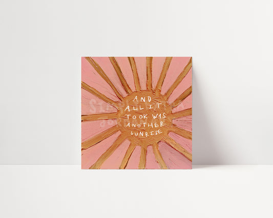 Another Sunrise | 10x10 | STUDIO SECOND