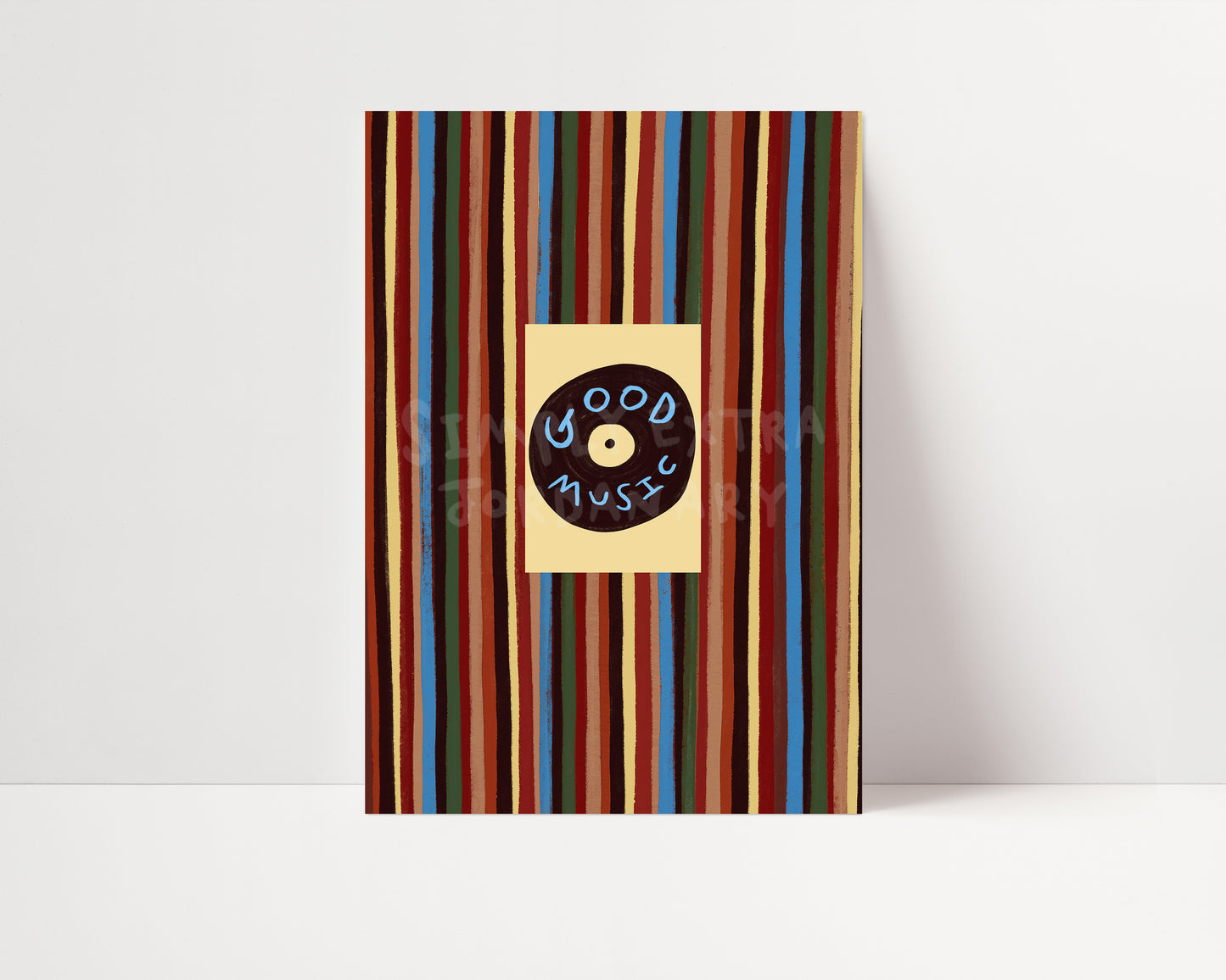 Good Music | Striped Print | UNFRAMED