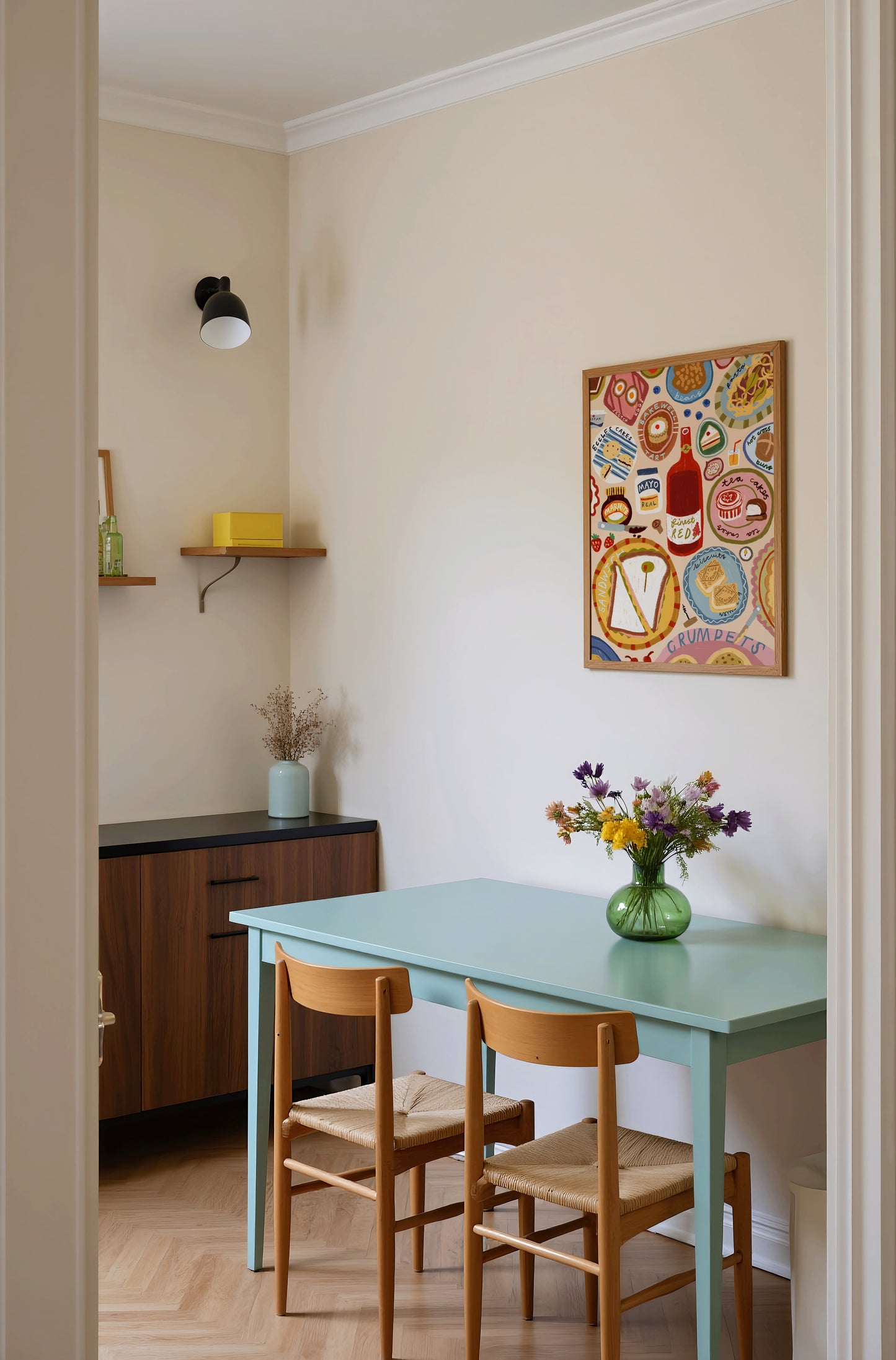 British Foods | Dining Print | UNFRAMED