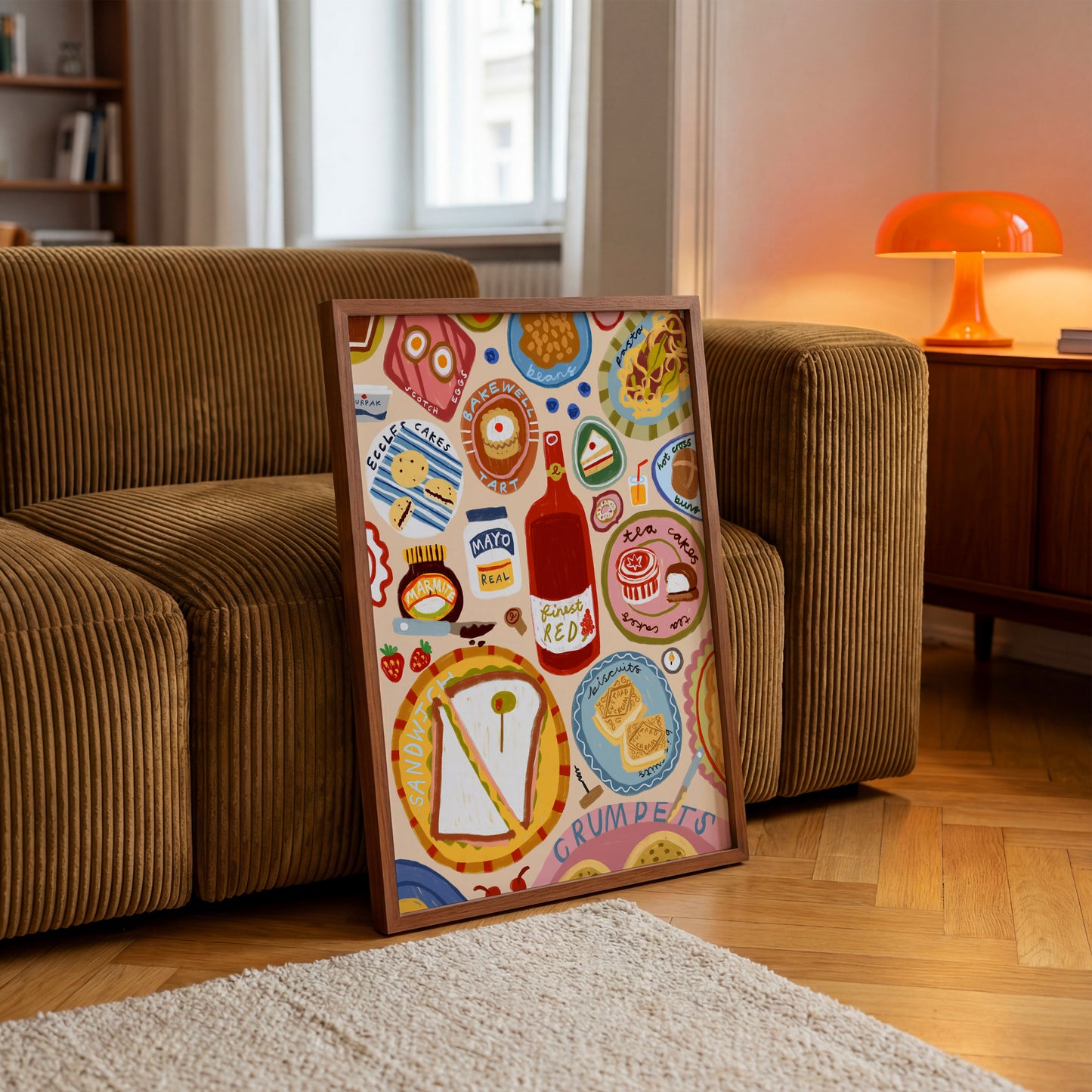 British Foods | Dining Print | UNFRAMED