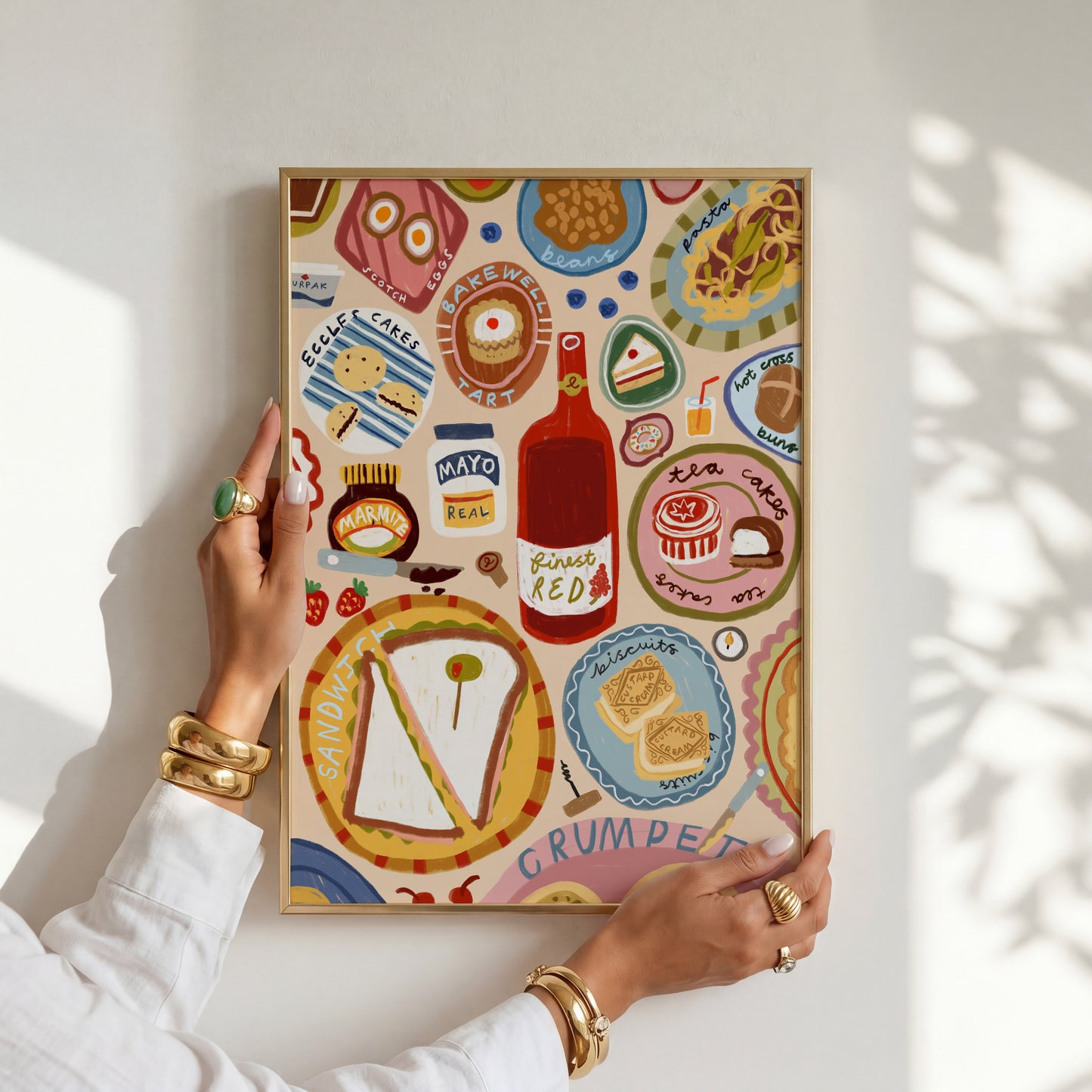 British Foods | Dining Print | UNFRAMED