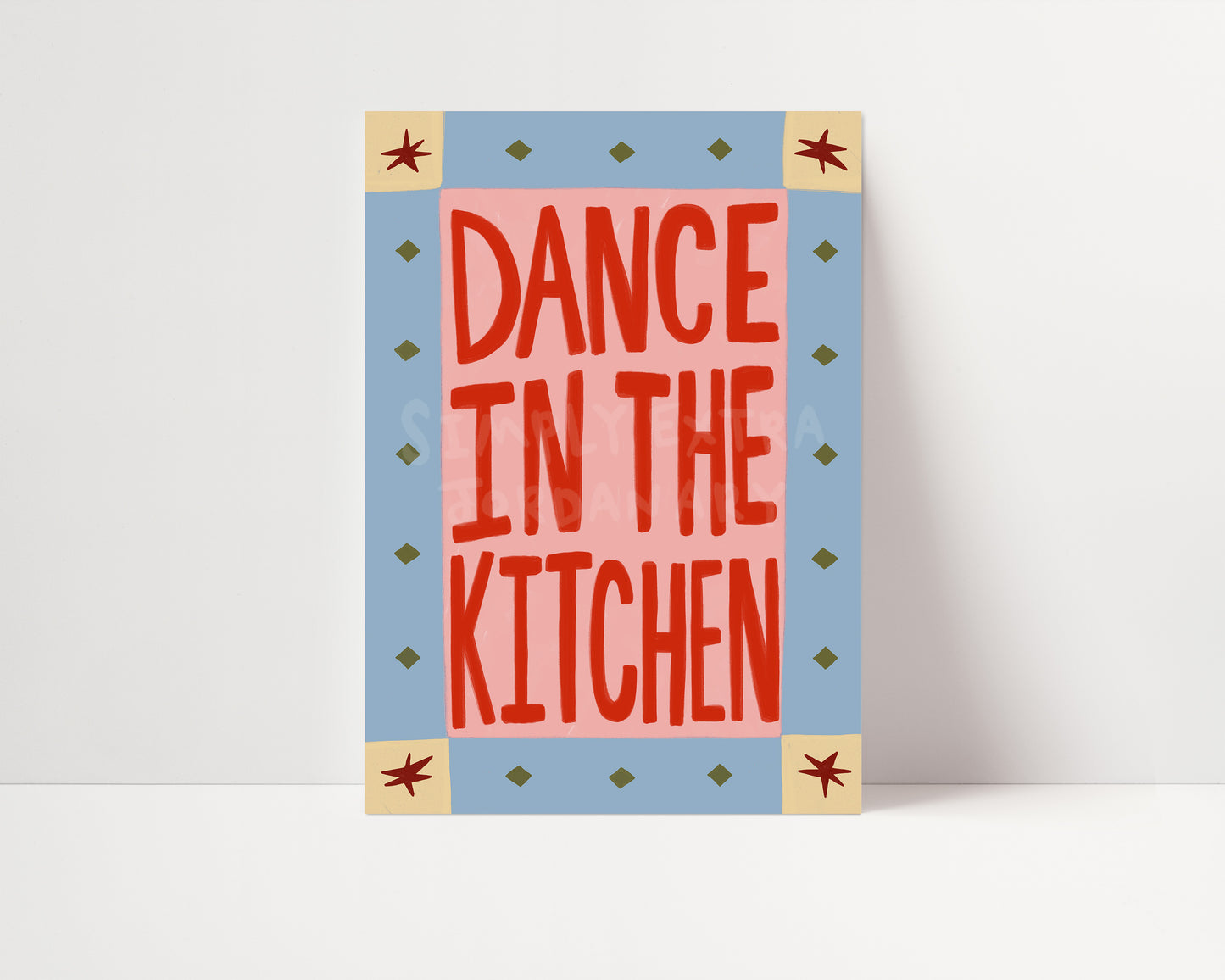 Dance In The Kitchen | Kitchen Print | UNFRAMED