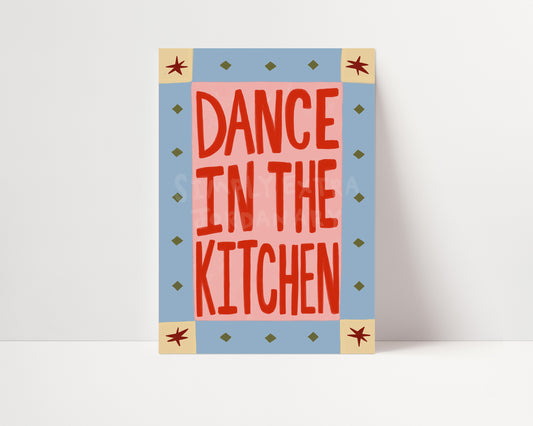 Dance In The Kitchen | Kitchen Print | UNFRAMED