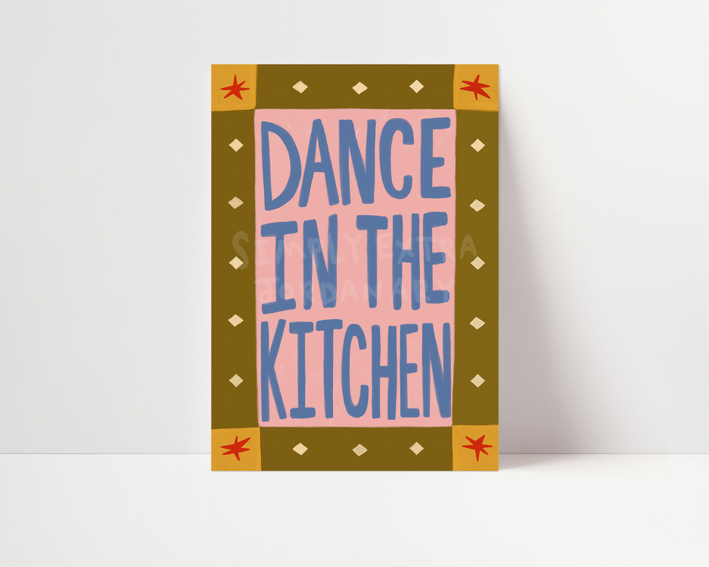 Dance In The Kitchen | Kitchen Print | UNFRAMED