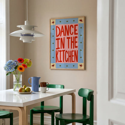Dance In The Kitchen | Kitchen Print | UNFRAMED