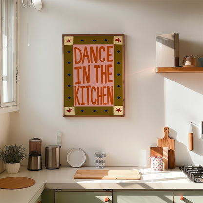 Dance In The Kitchen | Kitchen Print | UNFRAMED