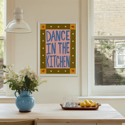 Dance In The Kitchen | Kitchen Print | UNFRAMED