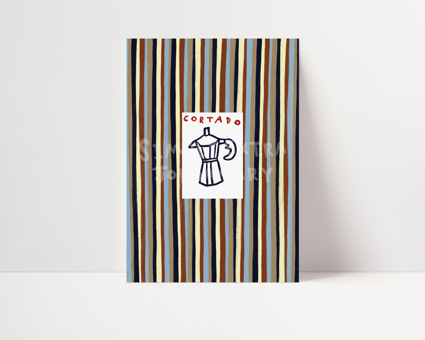 Cortado | Striped Print | UNFRAMED