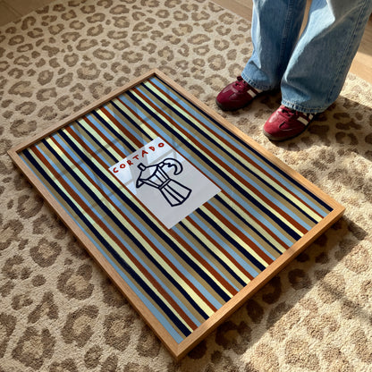 Cortado | Striped Print | UNFRAMED