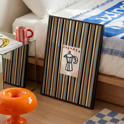 Cortado | Striped Print | UNFRAMED