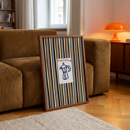 Cortado | Striped Print | UNFRAMED