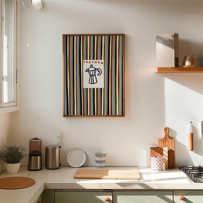 Cortado | Striped Print | UNFRAMED