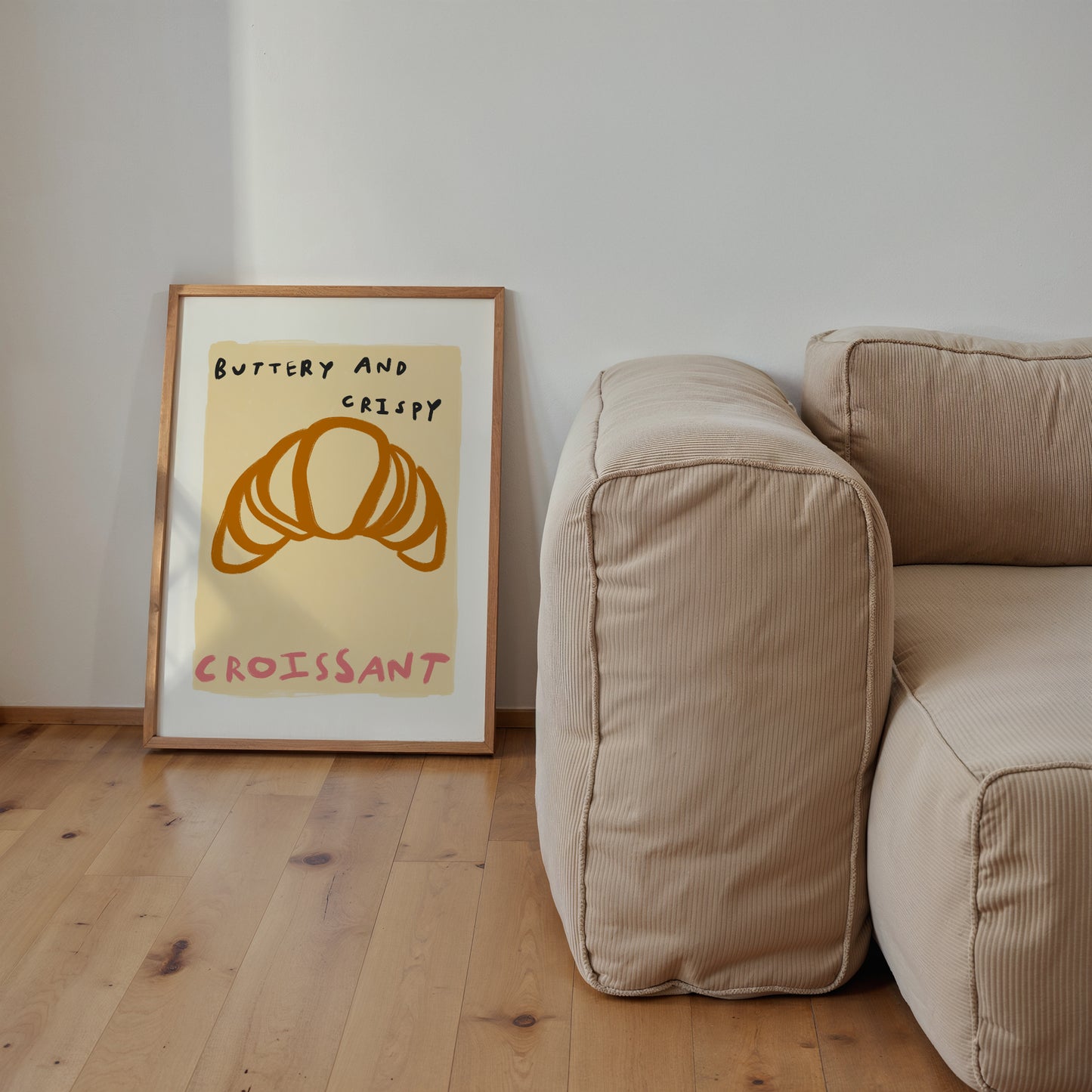 Buttery And Crispy | Croissant Print | UNFRAMED
