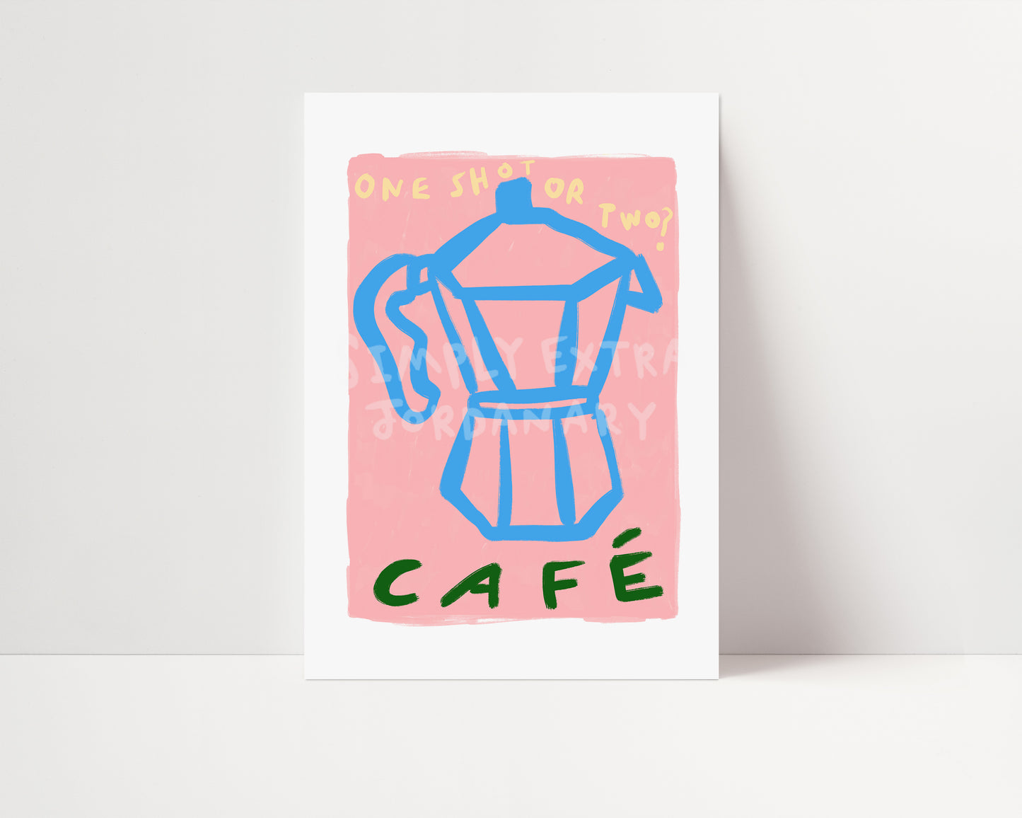 One Shot Or Two? | Coffee Print | UNFRAMED