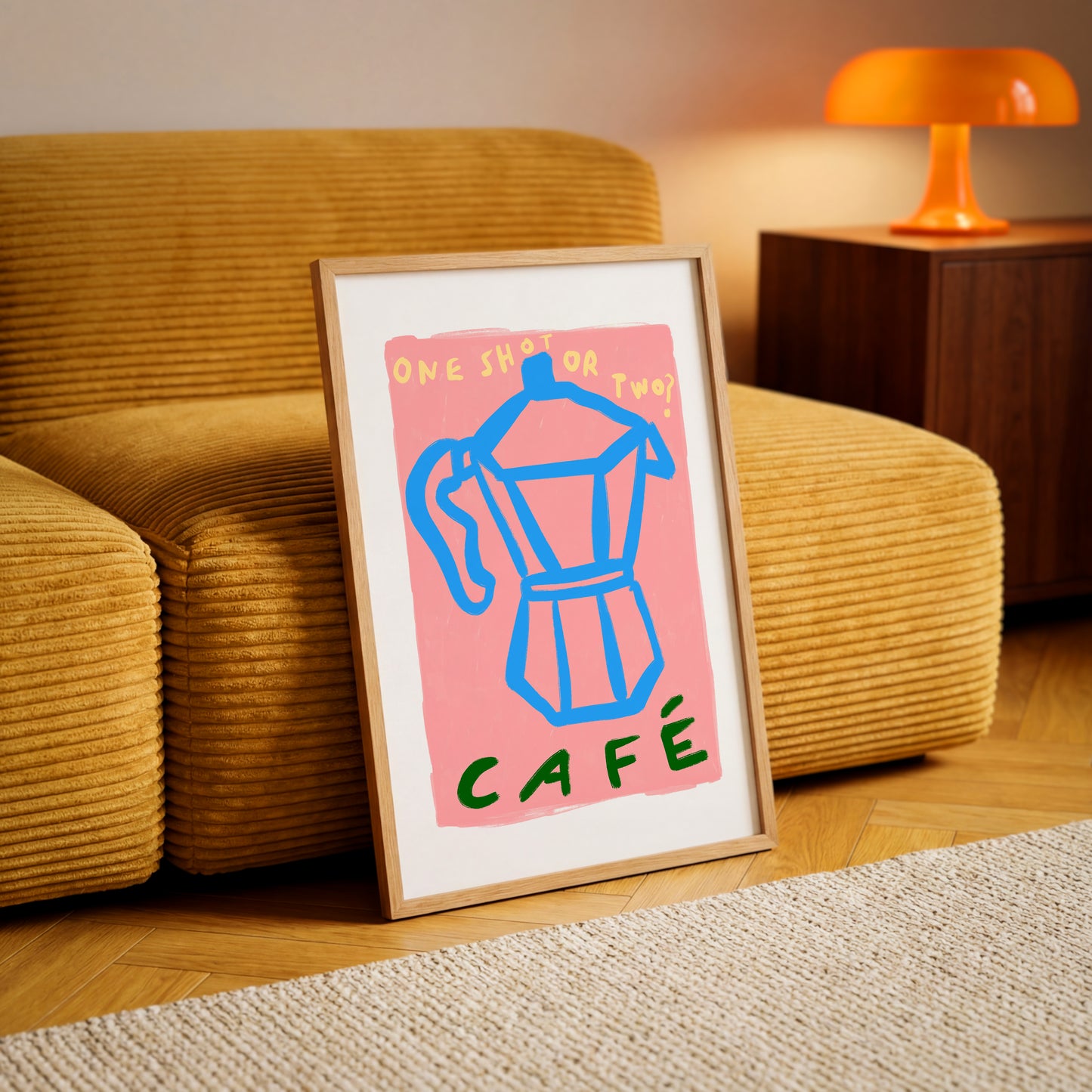 One Shot Or Two? | Coffee Print | UNFRAMED